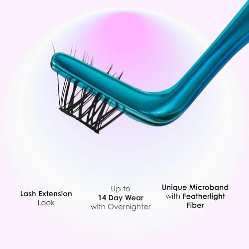 FALSCARA Complete DIY Eyelash Extensions Starter Kit, Bond & Seal, Precision Applicator & 36 Lengthening 10mm-12mm Natural Volume Lash Extension Wisps, Sporty Style & Rounded Shape thumbnail 3