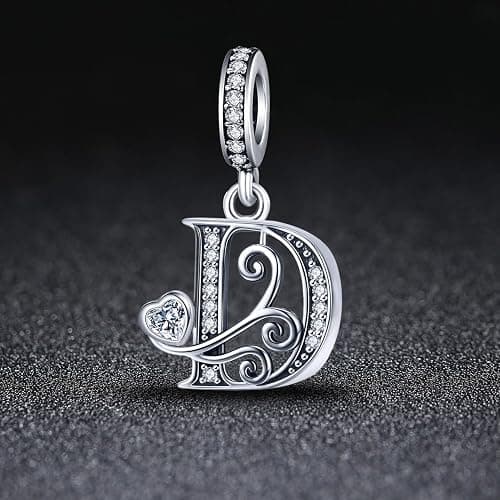 XOYOYZU Silver Letter Charm Fit for Pandora Charms Bracelet Alphabet Initial Dangle Charms Beads Jewelry Gifts for Women thumbnail 4