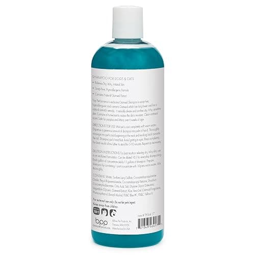 Top Performance Oatmeal Dog Shampoo and Cat Shampoo, 17 Oz. – Provides Remedy for Dry, Irritated and Itchy Skin on Pets thumbnail 2