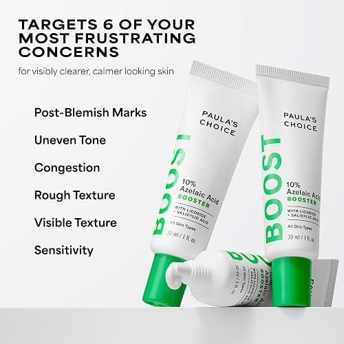 Paula's Choice BOOST 10% Azelaic Acid Booster Cream Gel Face Serum with Salicylic Acid, Minimizes Look of Redness & Fades Discoloration, Oil-Free Skin Brightening Serum for Face, Fragrance-Free thumbnail 4
