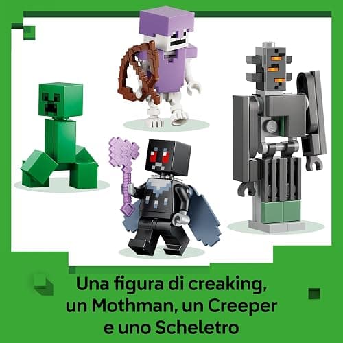 LEGO Minecraft Giardino Pallido - Bioma Giocattolo in Miniatura con Minifigure di Creaking e Mothman, e le Figure di Creeper e di Scheletro - Regalo per Gamer, Bambini e Bambine da 7 Anni - 21586 thumbnail 6
