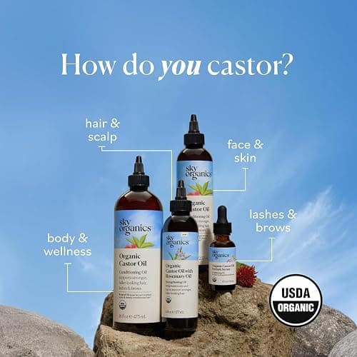 Sky Organics Organic Castor Oil Eyelash & Brow Serum, Hexane-Free Conditioning Oil that Promotes Fuller Looking Lashes & Eye Brows, 100% Pure & Cold-Pressed 1 fl. Oz. / 30 ml w ebook thumbnail 8