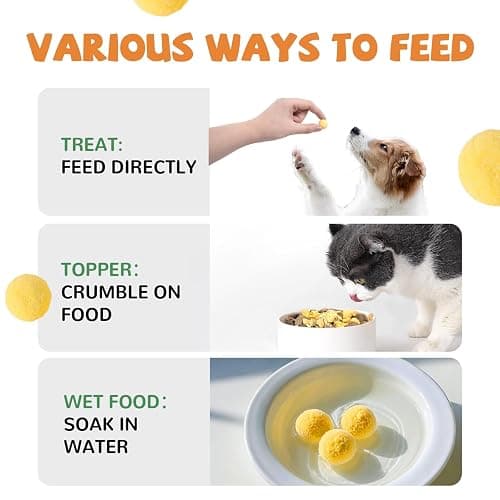 PAWUP Freeze Dried Quail Egg Yolk Pet Treats, Freeze-Dried Pet Food for Dogs, Cats, Pure Fresh Ingredient, 4.2 oz, Rawhide Free, Gluten&Grain Free thumbnail 5