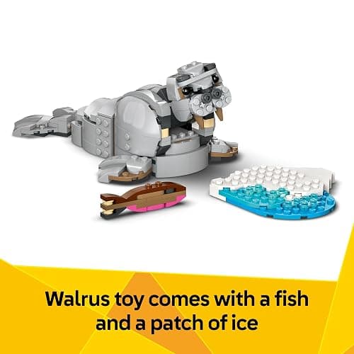 LEGO Creator 3 in 1 Wild Animals: Majestic Rhino - Building Toy for Boys & Girls, Ages 9+ - Gift for Easter Baskets - Kids Bedroom and Desk Decor - Build Rhino, Hippo, or Walrus - 31171 thumbnail 5