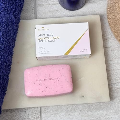 Revitale Advanced Sapone Esfoliante con Acido Salicilico BHA – Barra Esfoliante per Viso e Corpo, Detergente Profondo dei Pori, Anti-Imperfezioni, Ammorbidente per la Pelle thumbnail 6