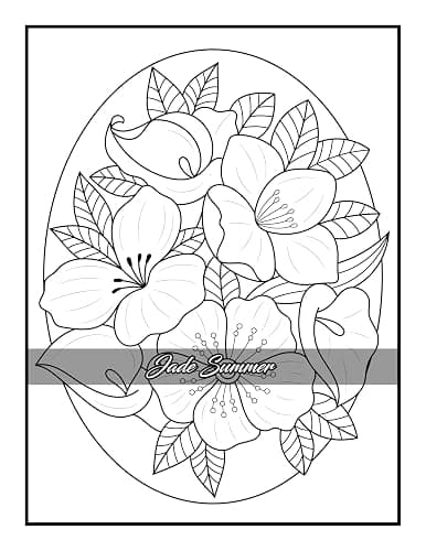 100 Flowers: An Adult Coloring Book with Bouquets, Wreaths, Swirls, Patterns, Decorations, Inspirational Designs, and Much More! thumbnail 24
