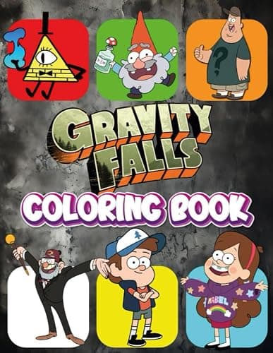 Gravty Fall's Coloring Book: Cute Characters Coloring Pages For Teens to Relax And Enjoy the Holiday - Image 1