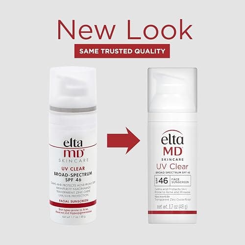 EltaMD UV Clear Facial Sunscreen, Broad-Spectrum SPF 46 for Sensitive or Acne-Prone Skin, Oil-free, Dermatologist-Recommended Mineral-Based Zinc Oxide Formula, 1.7 oz thumbnail 2