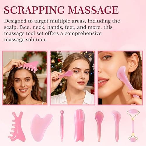 Advent Skincare Calendar for Teen Girls Women 2025, Christmas Gifts For Women24 Days Useful Beauty Blind Box Gifts, Gua Sha Facial Tools, Jade Roller Set, Spa, Jewelry, Scented Candles, Fuzzy Socks Gadget Tool for Mom Wife Daughter Sister thumbnail 7