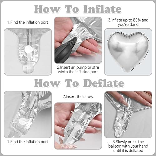 Welcome Home Balloons Silver,16Inch Welcome Home Foil Balloons Banner with 18Inch Heart Balloon Welcome Home Party Decorations for Homecoming Party House Warming Party Family Party Decorations thumbnail 7