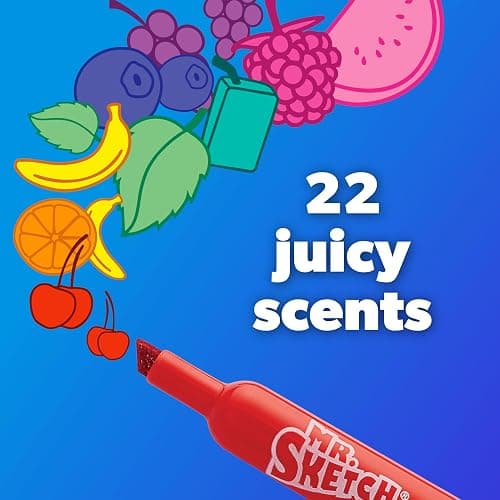 Mr. Sketch Scented Markers, Chisel Tip, Assorted Colors, 22 Count - Fun for Kids, Coloring, Spark Creativity, Arts & Crafts thumbnail 4