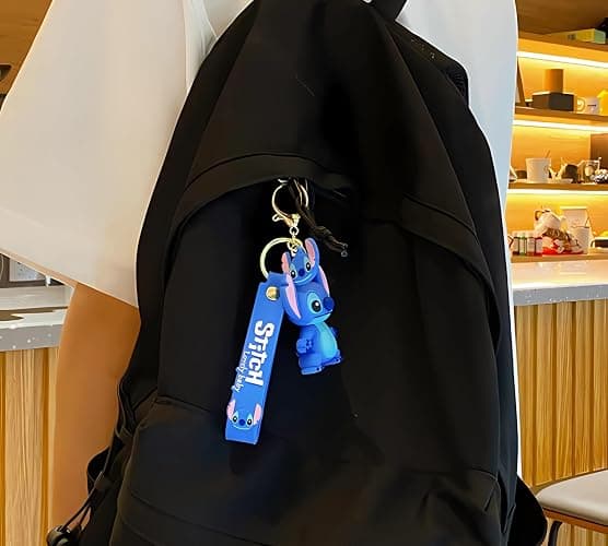 UIHJASO Cartoon Keychains for Boys and Girls, Anime Kawaii Keychain, Cute Backpack Key Key Chain Accessories Wristlet chain Car Charms thumbnail 2