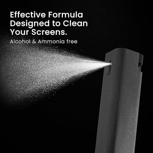 EVEO Screen Cleaner Spray and Wipe - 2-in-1 Car Screen Cleaner & iPhone Cleaner Touchscreen Mist Cleaner for Laptop, Computer, MacBook, iPad and More - Streak-Free Shine -2 Pack (Grey & Rose Gold) thumbnail 9