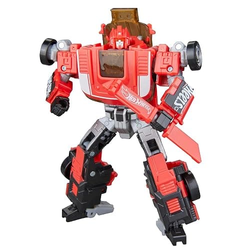 Transformers Collaborative Hot Wheels® x GT-Scorcher, Deluxe Class 5-Inch Robot Action Figure Converts to Racecar, Ages 8+ thumbnail 12