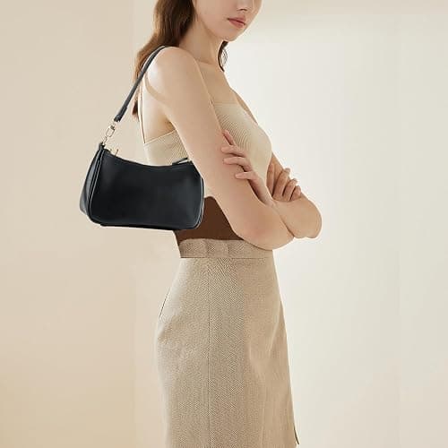 feujury Shoulder Bag for women Crossbody Bags Retro Classic Small Hobo Purse Clutch Tote Handbags with Zipper Closure thumbnail 7