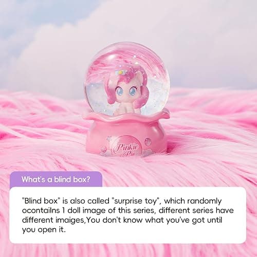 MINISO My Little Pony Crystal Ball Series Blind Box Collectible, Glittering Snow Globe Display Model for Room Decor & Birthday Gifts, Random Design (Single Box) thumbnail 6