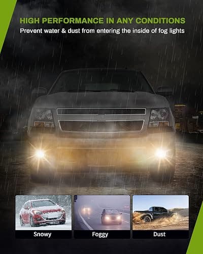AUTOSAVER88 Fog Lights Assembly Compatible Replacement with 2007 2008 2009 2010 2011 2012 2013 GMC Sierra 1500 07 08 09 10 11 12 13 14 Sierra 2500HD 3500HD (NOTE: Not Fit Classic Models) -Smoke Lens thumbnail 6