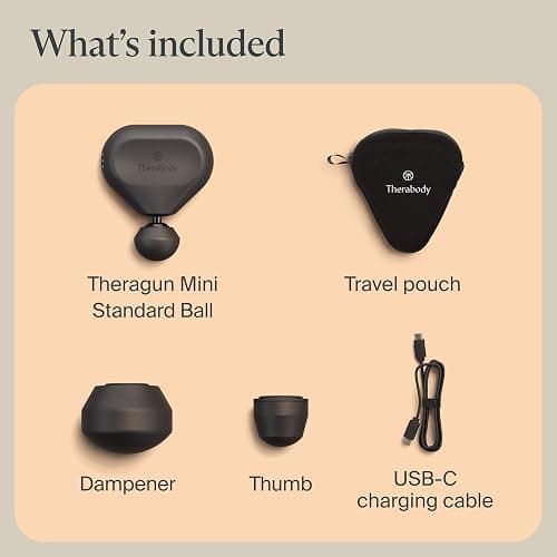 TheraGun Mini (3rd Generation) by Therabody – Ultra-Portable Massage Gun and Travel Essential for Fast, Effective Pain and Tension Relief Anywhere (Black) thumbnail 9