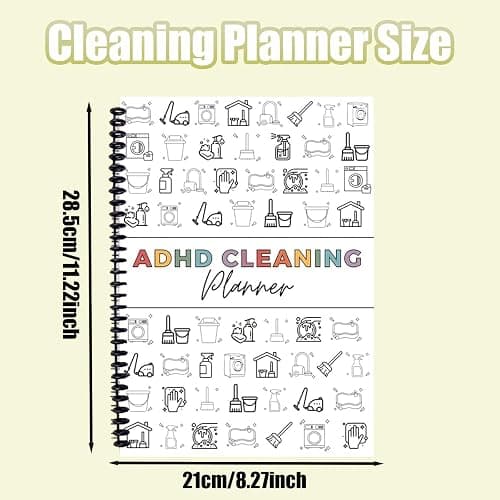 Cleaning Planner, Household Cleaning Schedule and Checklist Organizer, Daily, Weekly and Monthly Yearly Cleaning Checklist thumbnail 3