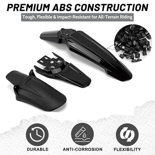 XINGWU Front Fender for Surron Light Bee X/S Segway X160/X260 Dirt Bike Motorcycle Front Fender Modified Mudguard Protector for Ebikes Black thumbnail 4