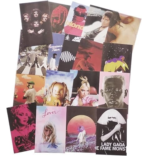 PANYI 50 Pcs Album Cover Aesthetic Pictures Wall Collage Kit4*6IN,Aesthetic Picture Indie Room Deco,Art Posters for Dorm Wall Decor,Double-sided Printing,Posters for Room Aesthetic thumbnail 9