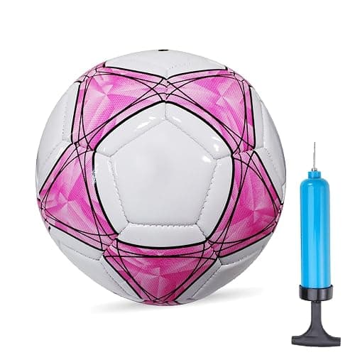 AYANICA Soccer Ball Size 3,4,5 Soft PU for Practice Training Gift Boys Girls Kid Come with Pump and Needle - Image 1