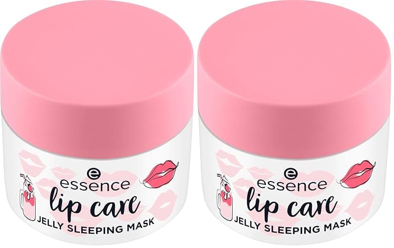 Essence Cosmetics Lip Care Maschera Labbra Notte in Gel, Idratante, Rigenerante, Curativo, Gel, 8 g (Confezione da 2) - Image 1