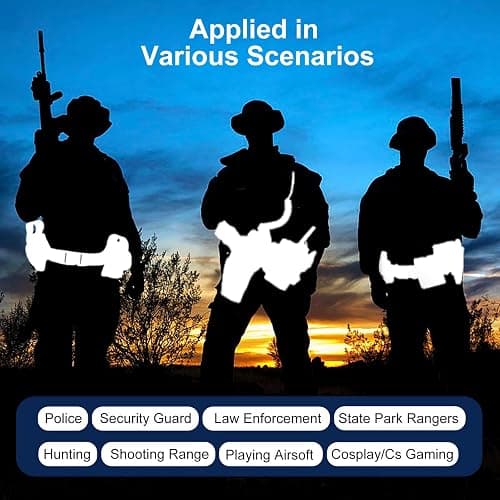 abcGoodefg Police Security Duty Belts Correctional Officers Ultility Cop Costume Belt Law Enforcement for Women Men Hunting thumbnail 7