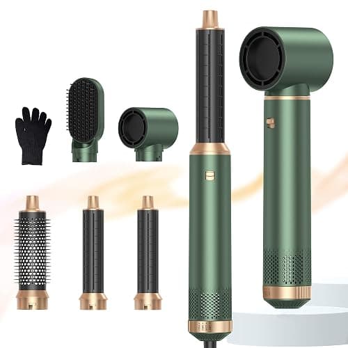 Air Brush 5 en 1 Hair Styler Airbrush 5 en 1 avec Seche Cheveux, Brosse Soufflante, Fer a Boucler, Thermal Brush, Brosse Lissante Seche Cheveux 5 en 1 pour Sécher, Boucler, Lisser thumbnail 9