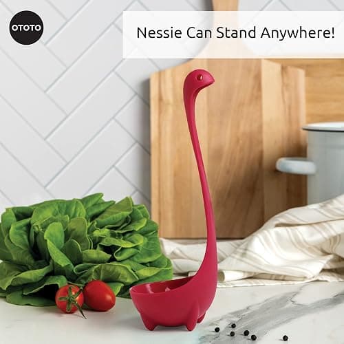 The Original Nessie Ladle by OTOTO - Soup Ladle, Cute Gifts, Funny Kitchen Gadgets, Loch Ness design, Cooking Gifts for Mom - Cute and Practical Kitchen Utensils - Unique Gifts for Women, Mothers Day - Image 1