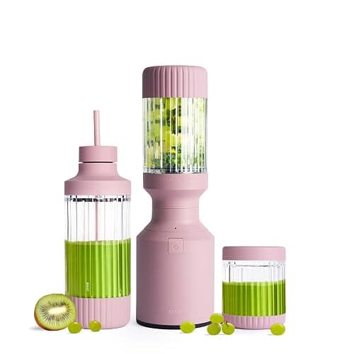 Beast Mighty 850 Plus | Premium Compact Personal Blender | Smoothies, Shakes, Dressings, Sauces | Blends Ice and Frozen Fruit | New XL Vessel | Extra Vessels, Lids and Straws | 850W (Lilac) - Image 1