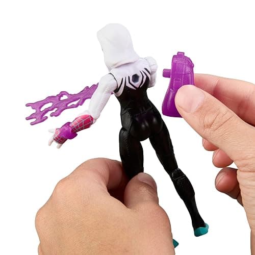 SPIDER-MAN Marvel ActionVerse Ghost-Spider Action Figure & Accessories, 4.5-Inch (11.4 CM) Super Hero Toys & Figures for Kids, Ages 4+ thumbnail 6