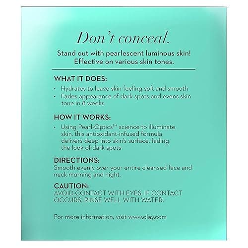 Olay Dark Spot Corrector, Luminous Tone Perfecting Cream and Sun Spot Remover, Advanced Tone Perfecting Face Moisturizer, 48 g thumbnail 2