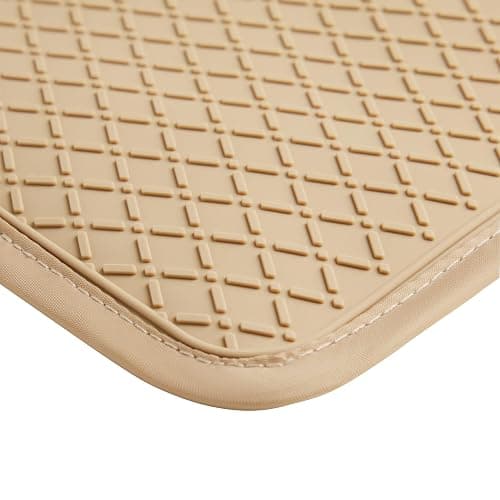 Ohocut Beige Checkered Pot Holder, Checkerboard Potholders for Kitchen, Silicone Pot Holders with Pocket for Kitchen Clearance 2 Pack Set, Hot Pads and Oven Mitts for Cooking Baking thumbnail 6