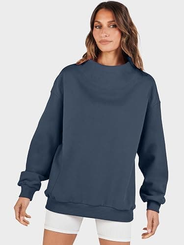 ANRABESS Womens Oversized Sweatshirts Turtleneck Pullover Long Sleeve Hoodies Tops 2025 Fall Fashion Preppy Outfits thumbnail 8