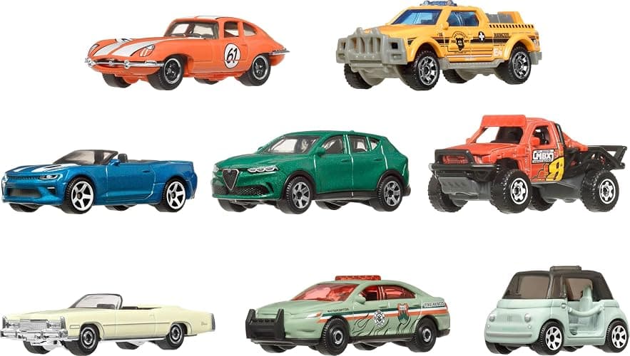 Matchbox 1:64 Scale Die-Cast Toy Cars or Trucks, Set of 8, Themed Multipack of 8 Vehicles Including 1 Exclusive (Styles May Vary) thumbnail 4