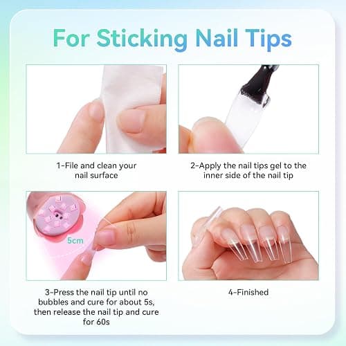 Makartt UV Nail Lamp: Flash Cure lamp UV Light for Gel Nails Polish Luminoza 30W Rechargeable LED Nail Dryer with 4 Timers & Auto Sensor Fast Curing Goosenecks Lamp for Home DIY Manicure (Pink) thumbnail 5