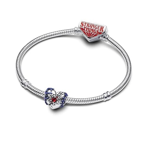 PANDORA Stranger Things Im Dunkeln Leuchtendes Herz-Charm aus Sterling Silber mit künstlichem Kristall, Kompatibel Moments Armbänder, 793565C01 thumbnail 2