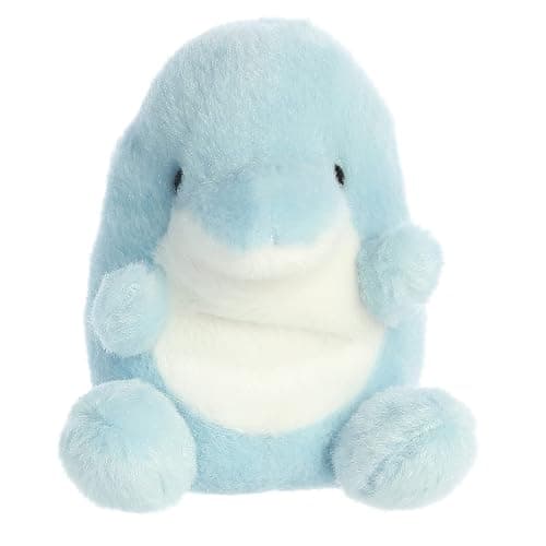 Aurora® Adorable Palm Pals™ Clicks Dolphin™ Stuffed Animal - Fun Collectible Plush for Kids and Adult Collectors - Perfect for Decorating Rooms and Birthday Gifts - Blue 5.5 Inches thumbnail 2