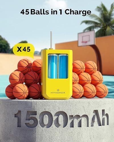 Ball Pump for Sports Balls, Portable Electric Basketball Pump Ultra Fast Inflation, with Digital LED Display Air Pump for Balls, Preset Pressure with Ball Needle for Soccer, Volleyball thumbnail 3