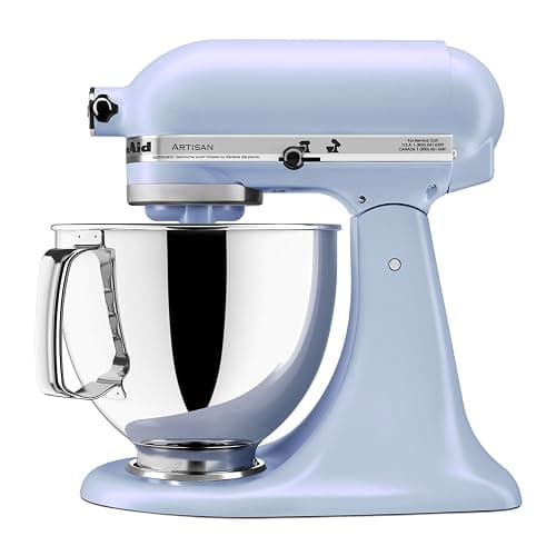 KitchenAid Artisan, 5-Qt Tilt Head Stand Mixer, KSM150PS, Blue Salt | Includes Pouring Shield for Mess-Free Mixing, 10 Speed Settings, Easily add Ingredients with the Tilt-Head Design thumbnail 5