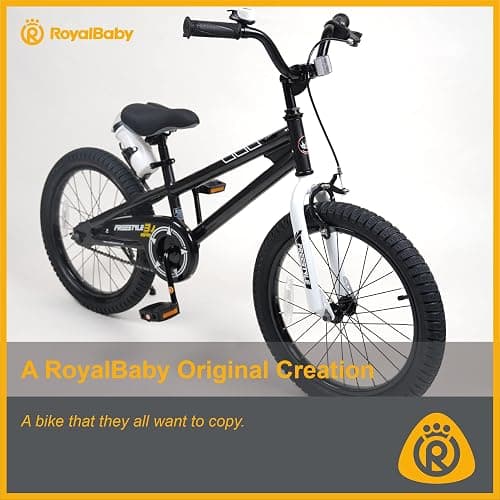 RoyalBaby Kids Bike Freestyle Classic & EZ Balance Pedal Switchable Bicycle, 12 14 16 18 Inch, 3-10 Years Toddler to Big Kids thumbnail 12