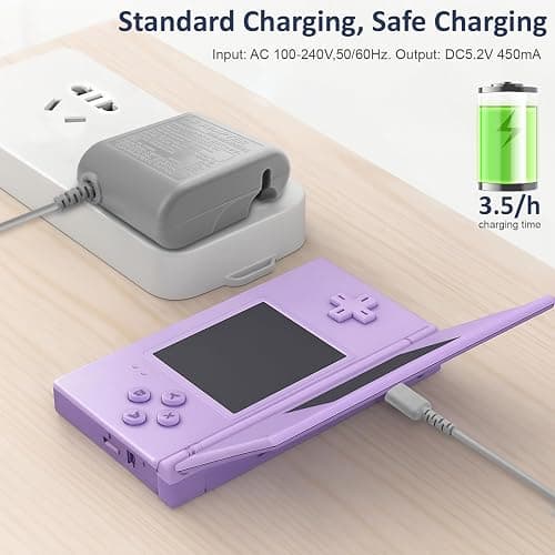 DS Lite Charger,Compatible with Nintendo DS Lite 100-240V Wall Plug Adapter, with USB Charging Cable for Nintendo DS Lite thumbnail 3