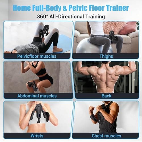 Thigh Trainer for Women, 15-80LB Adjustable Resistance with Resistance Band | Inner Thigh Exerciser for Pelvic Floor Muscle, Shaping, Yoga & Home Fitness, Includes a Storage Pouch and Training Manual thumbnail 4