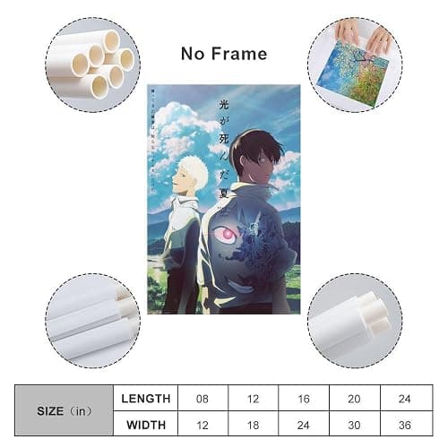 The Summer Hikaru Died Anime Poster (23) Room Aesthetic Poster Print Art Wall Painting Canvas Posters Modern Bedroom Decor 08x12inch(20x30cm) thumbnail 2
