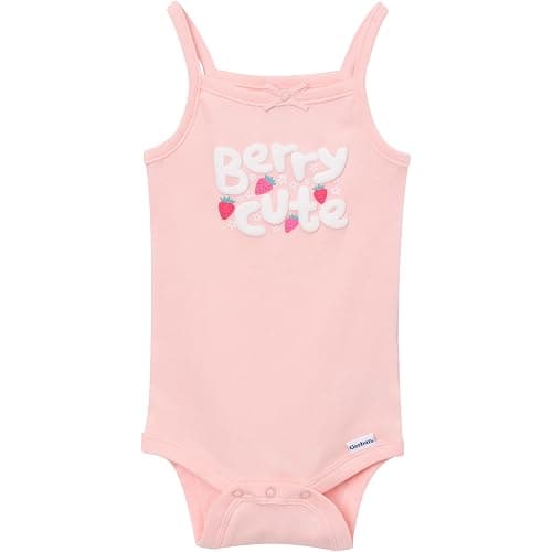 Gerber Baby Girls Multi-Pack Sleeveless Onesies Bodysuit thumbnail 5