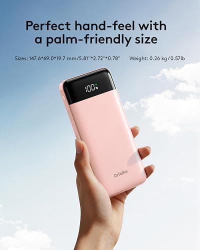 Orfeika Fast Charging Portable Charger Power Bank with Built-in 4 Cables | 10000mAh|Ultra-Slim&Light|Flight-Safe|Power 6 Devices at Once|22.5W|Battery Pack For iPhone,Samsung,Google|Travel Essentials thumbnail 9
