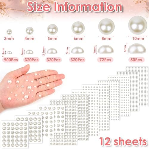 adhesive pearl stickers thumbnail 4