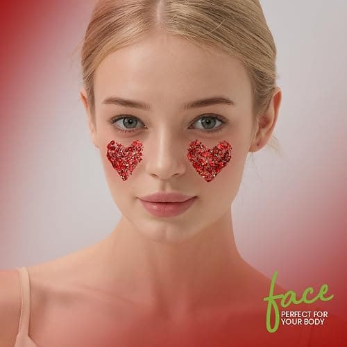 Teenitor Body Glitter, Red Body Glitter Gel, Hair Glitter, Face Glitter, 80g/2.8oz Red Glitter Gel for Face, Makeup, Hair, Eye thumbnail 4