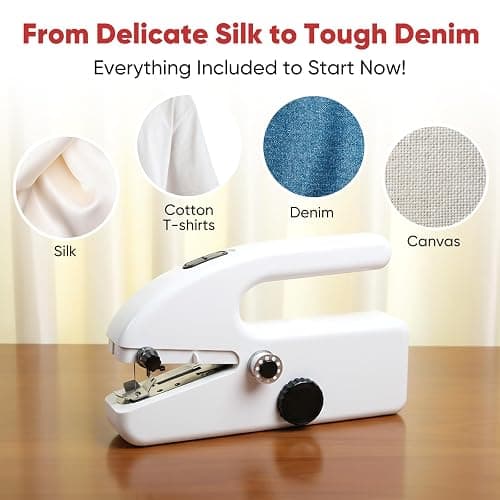 Portable Handheld Sewing Machine for Beginners – Mini Stitching Tool with 2 Speed Modes, USB & Battery Powered, Perfect for Quick Fixes, On-the-Go Repairs & DIY Fabric Projects thumbnail 6